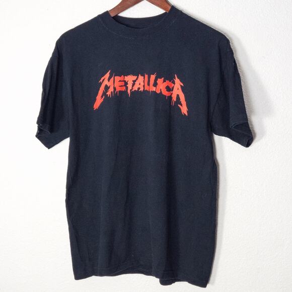 Metallica Band T-Shirt Men's Black 90s Heavy Metal Graphic Size M Grunge - Picture 1 of 3